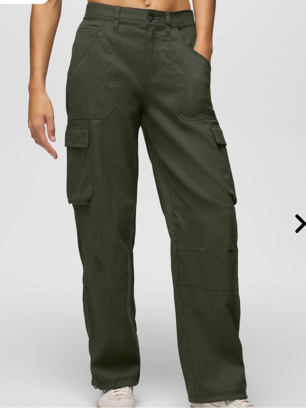 Prana Stretch Zion High Rise Cargo Hiking Outdoor Adventure Pants Size 12 Short
